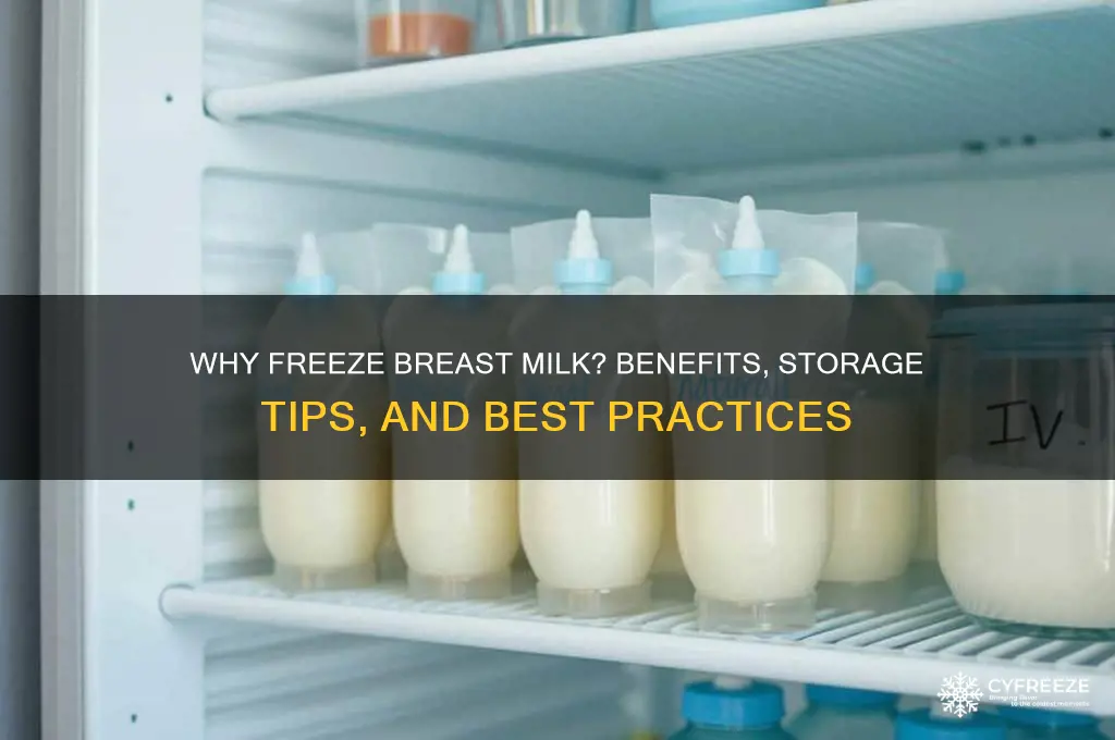 what is the point of freezing breast milk