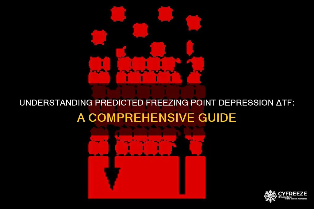 what is the predicted freezing point depression Î´tf