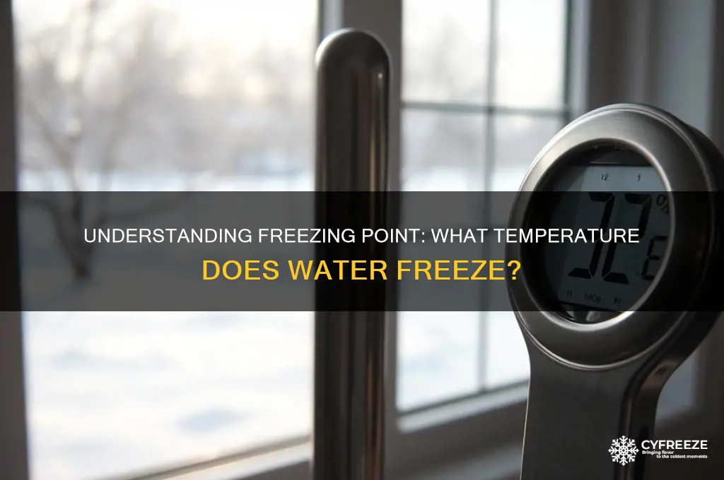 what is the temperature at freezing