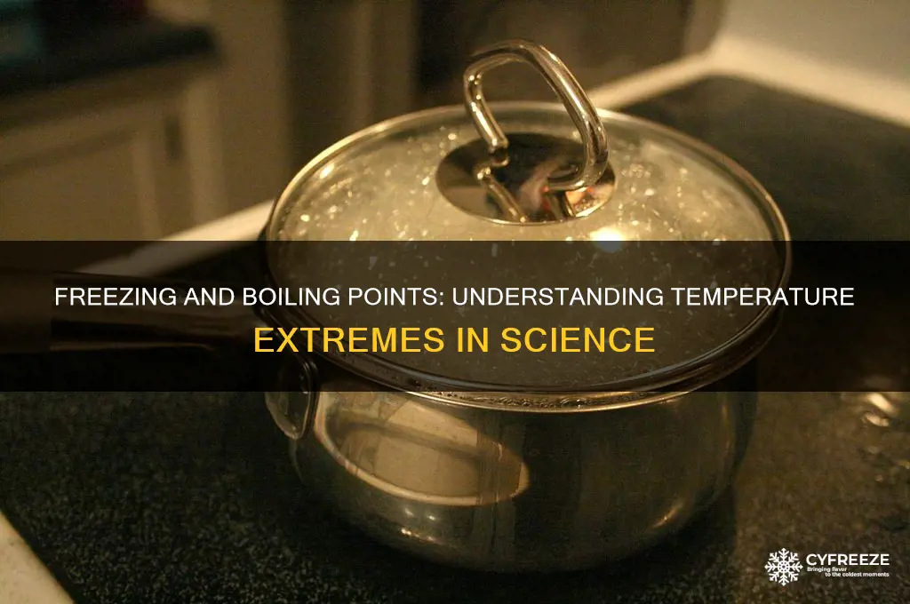 what is the temperature for freezing and boiling point
