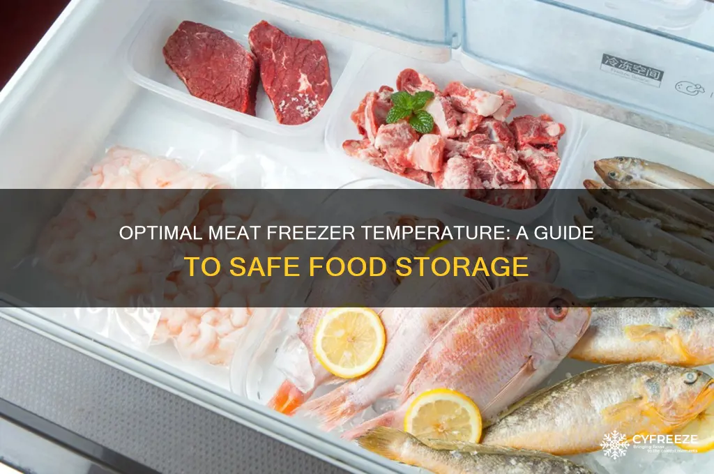 what is the temperature of a meat freezer