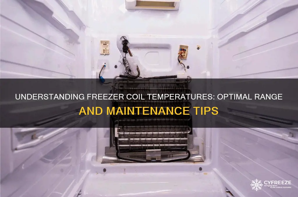 what is the temperature of freezer coils