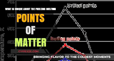 Unveiling the Unique Freezing and Melting Points of Matter