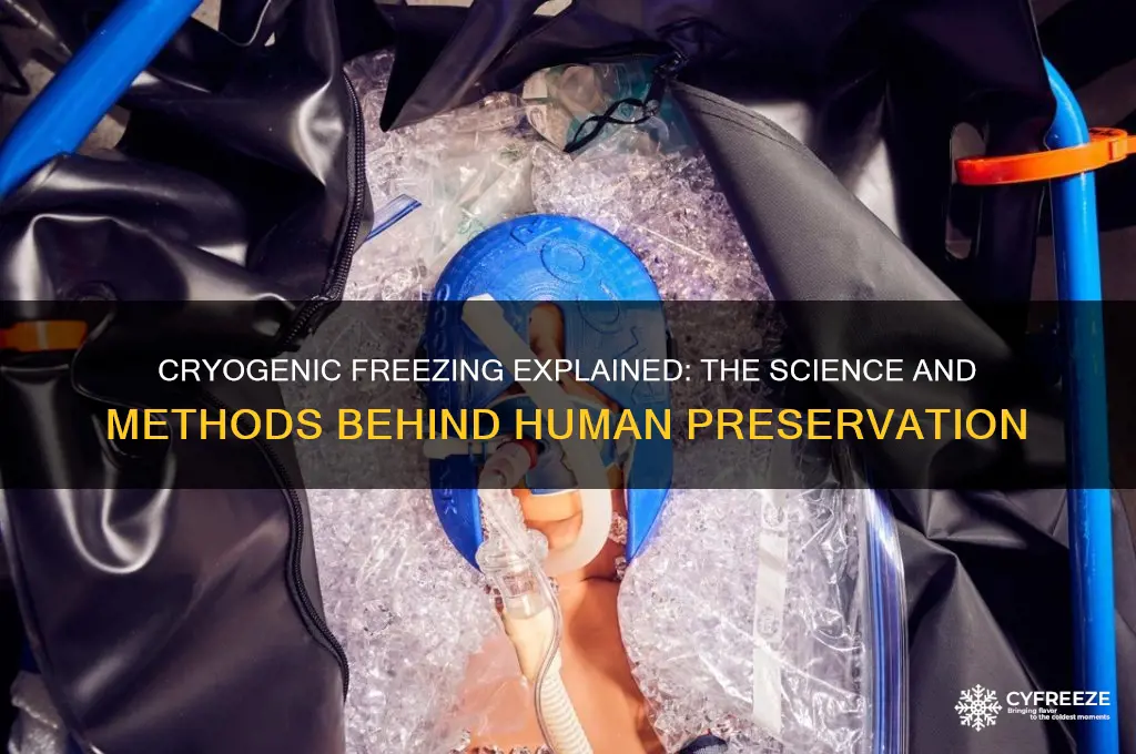 what is used to cryogenically freeze someone