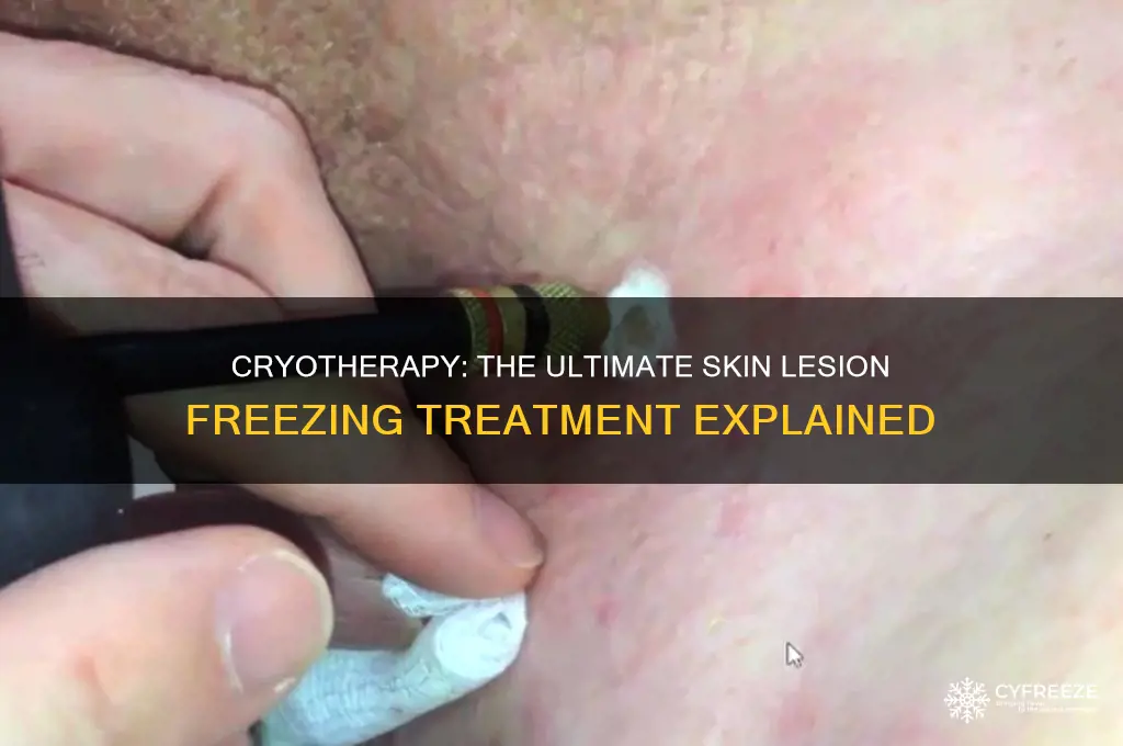 what is used to freeze skin lesions