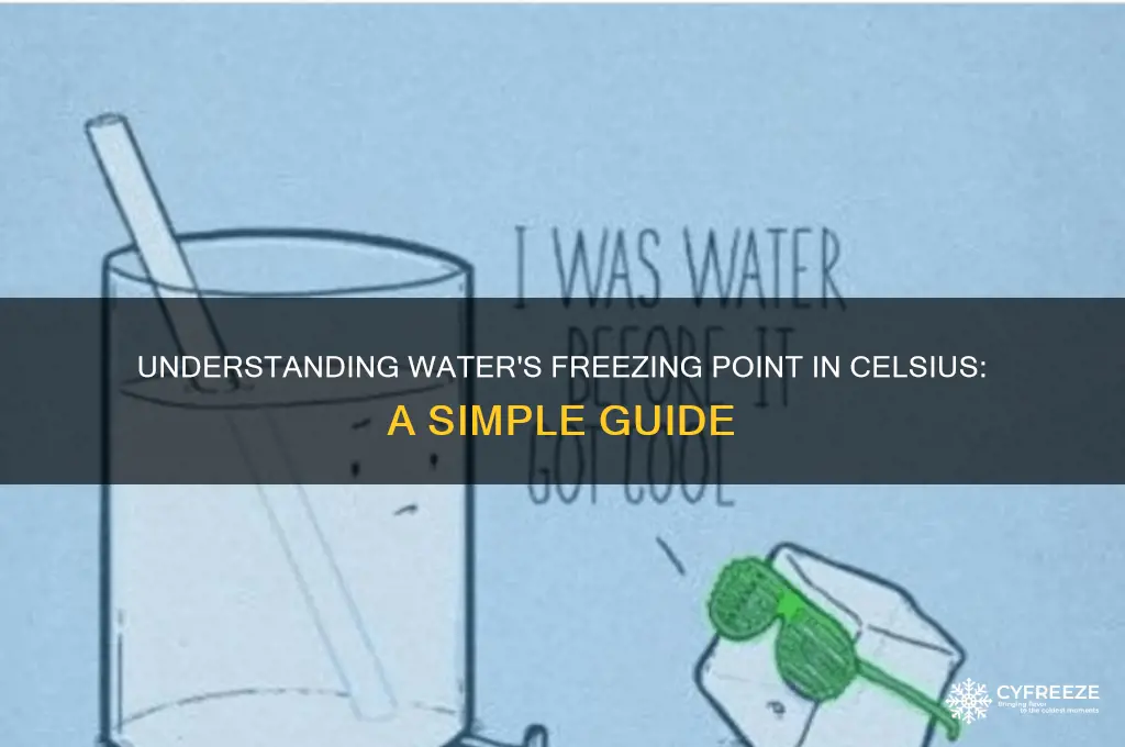 what is waters freezing point in celcius