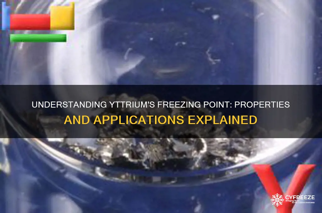 what is yttrium freezing point