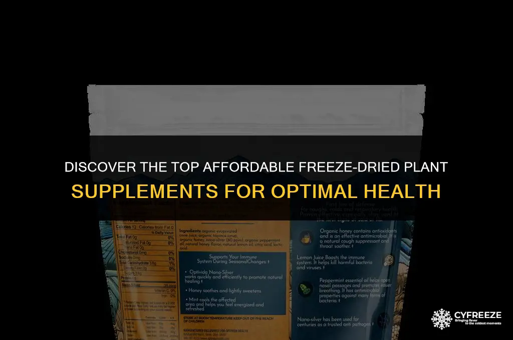 what isd the best affordable freeze dried plant sdupplement