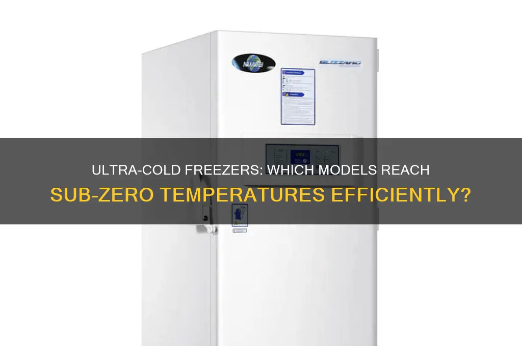 what kind of freezer gets below