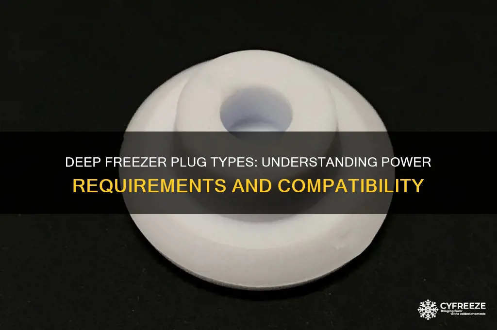 what kind of plug does a deep freezer use