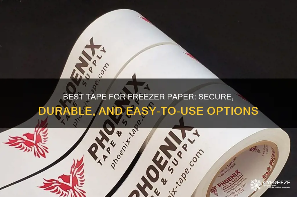 what kind of tape do you use for freezer paper