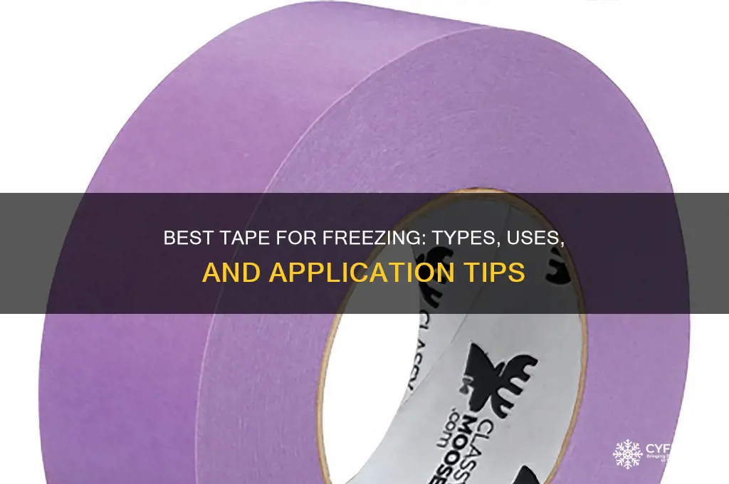 what kind of tape is used for freeze