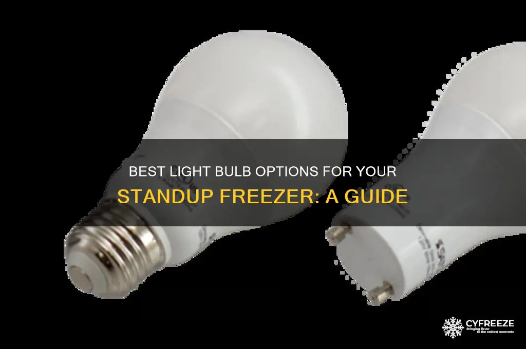 what light bulb to use for standup freezer