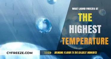 Discover the Liquid with the Highest Freezing Point: A Surprising Fact