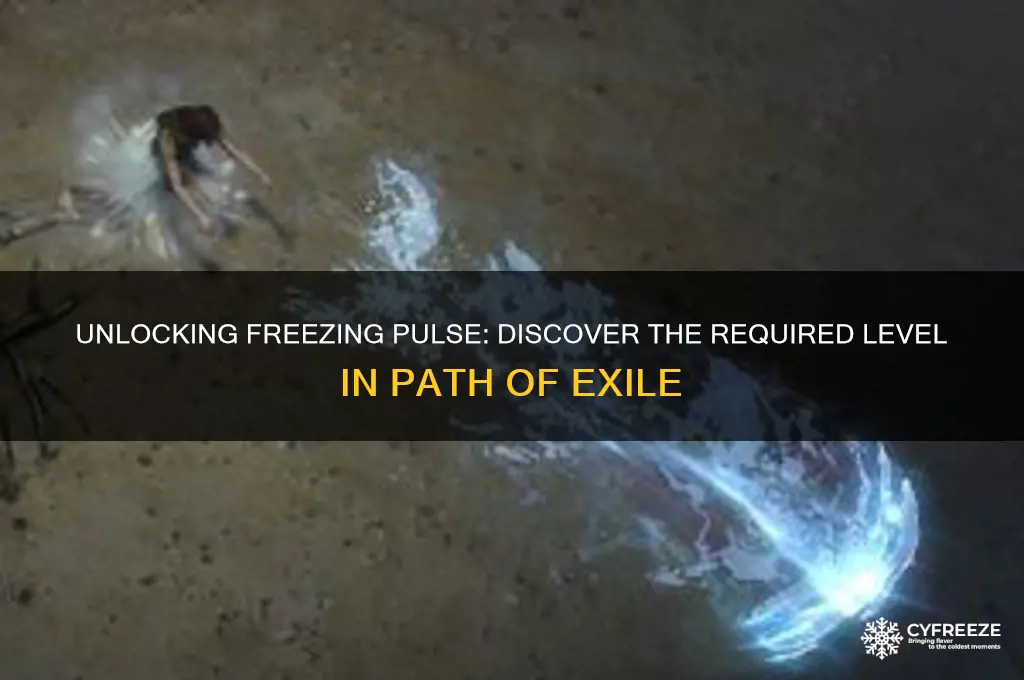 what lvl do i get freezing pulse