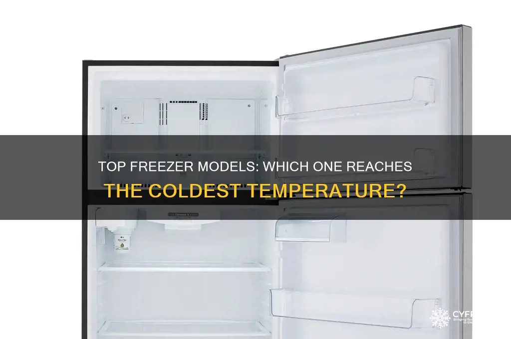 what model makes the coldest fridge temperature top freezer