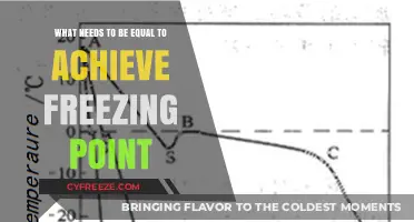 Equalizing Temperature and Pressure: The Key to Achieving Freezing Point