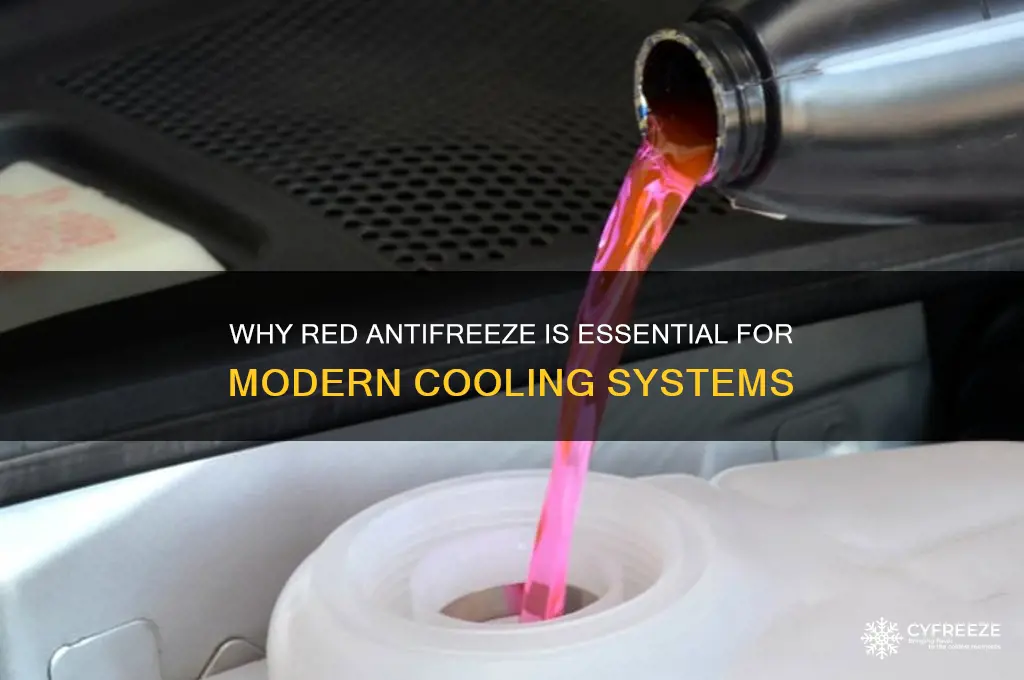 what newre have to use red anti freeze