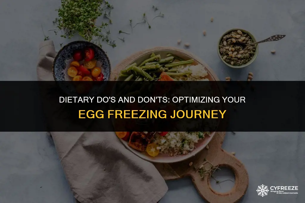 what not to eat during egg freezing