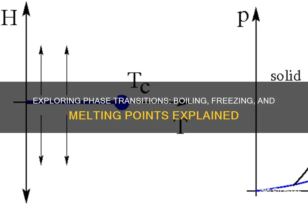 what occurs at boiling point freezing point and melting point