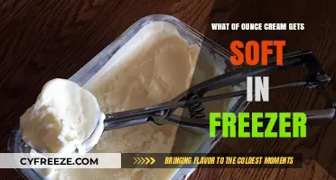 How Freezing Affects Cream Texture: Softening an Ounce in the Freezer