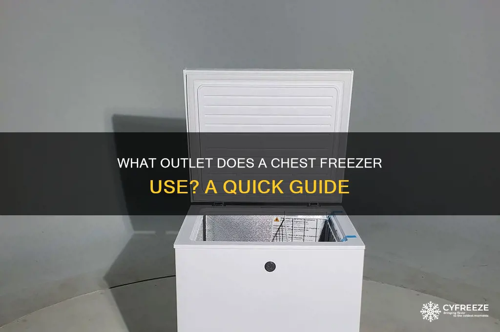what outlet does a chest freezer use