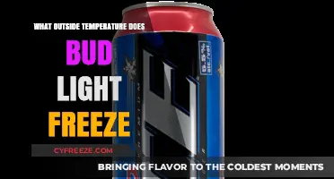 At What Temperature Does Bud Light Freeze Outside?