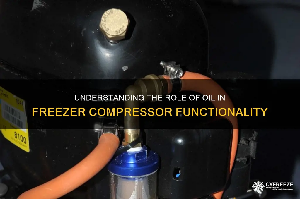 what part of freezer uses oil