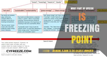 Understanding 'Freezing Point': Identifying Its Part of Speech in Language