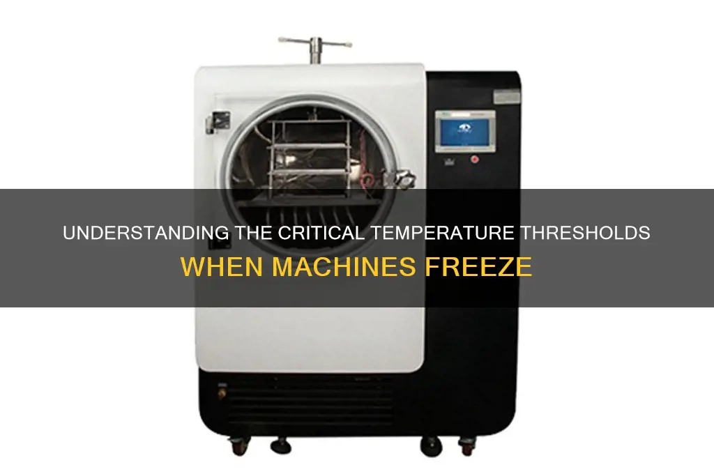 what point do machines freeze