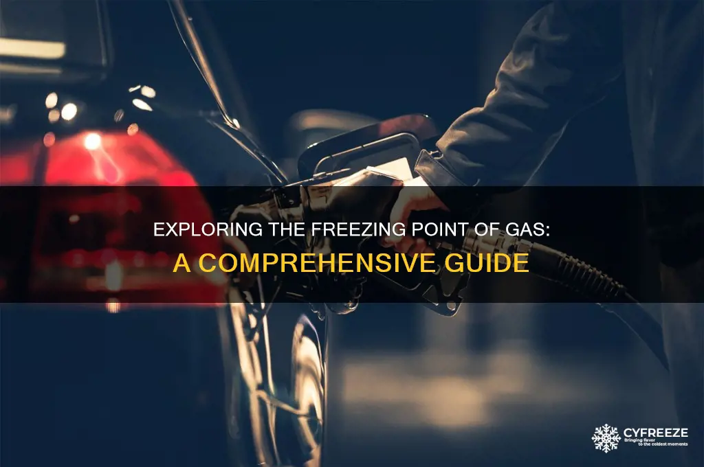 what point does gas freeze
