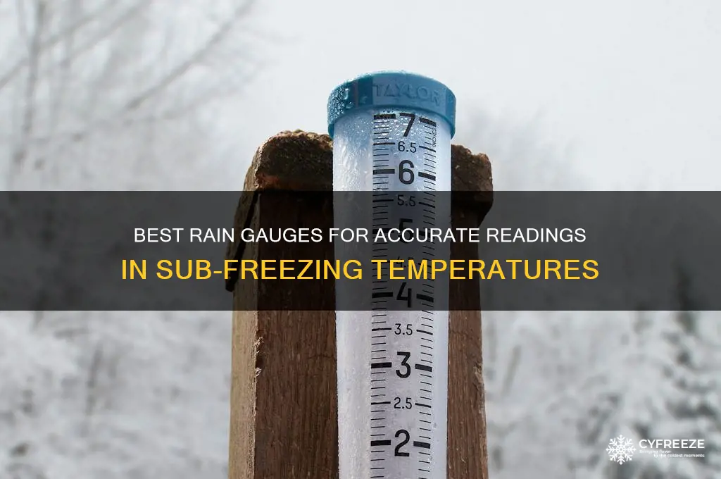 what rain gauge is best for sub freezing air temperatures
