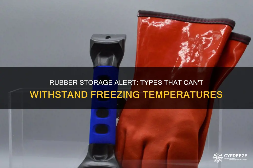 what rubbers cannot be stored in freezing temperatures
