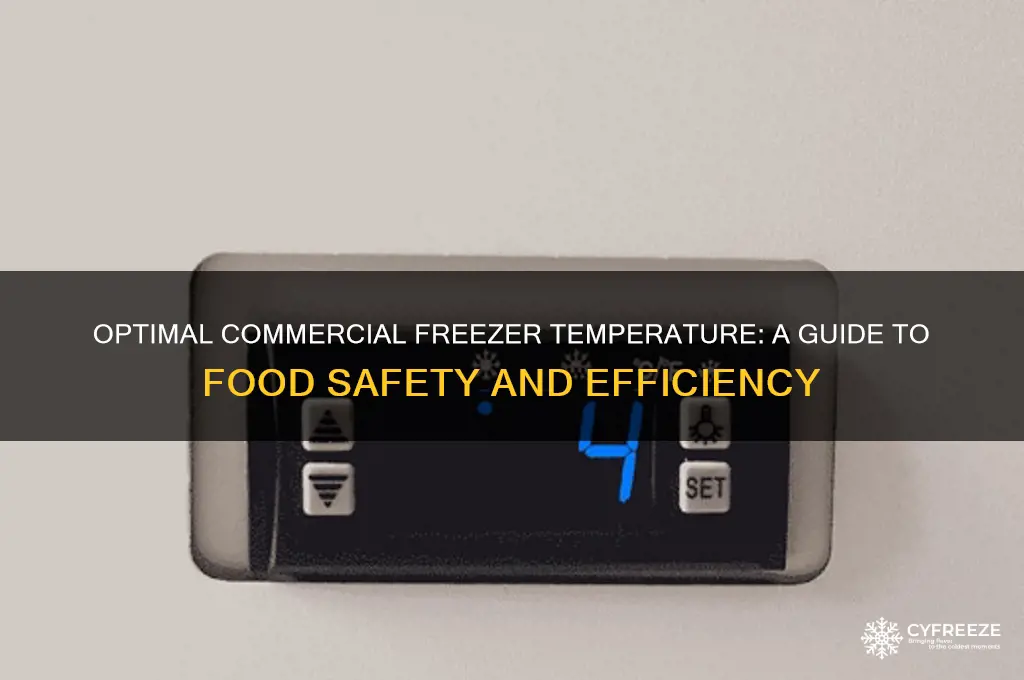 what should a commercial freezer temperature be