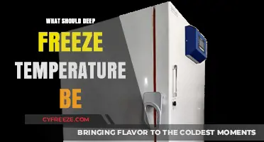 Optimal Deep Freeze Temperature: A Guide to Preserving Food Safely