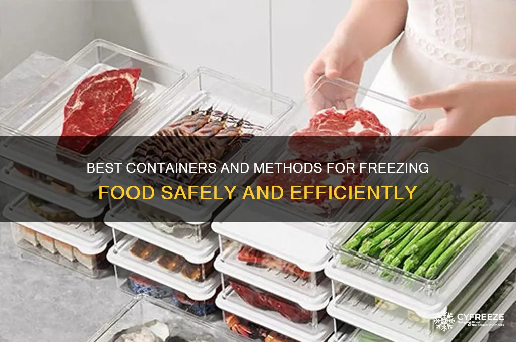 what should i use to freeze food