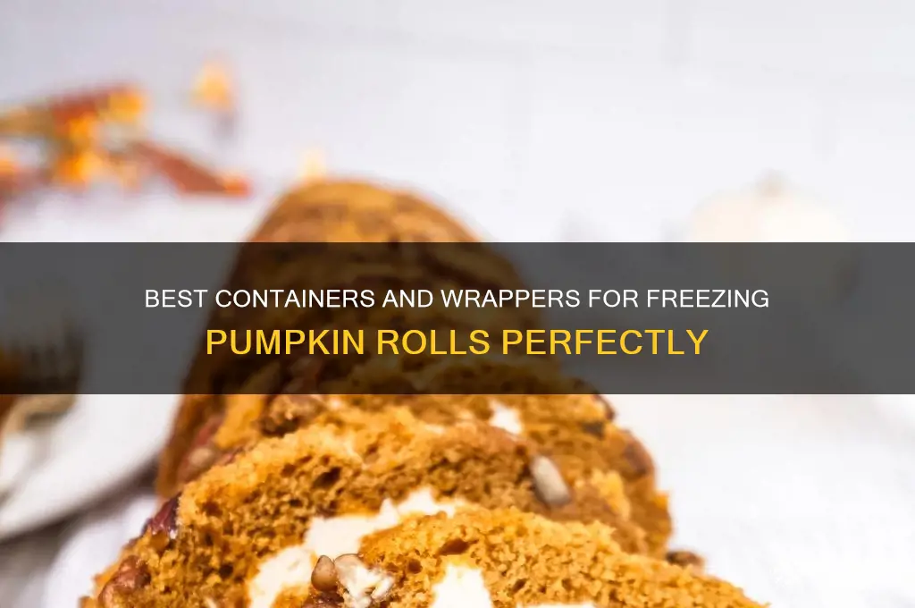 what should i use to freeze pumpkin rolls