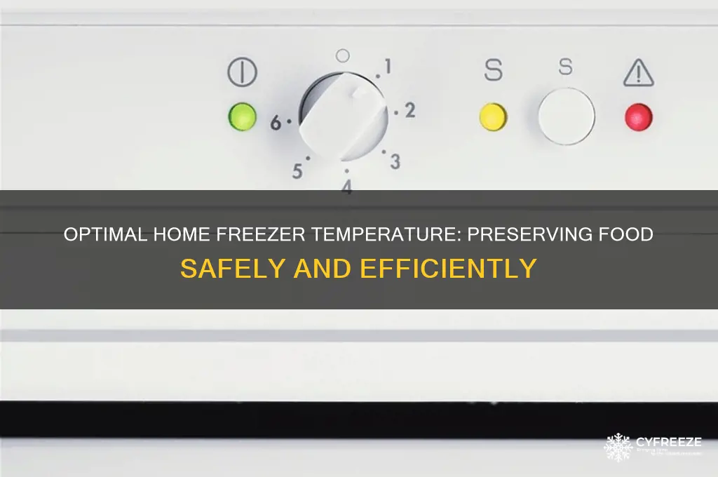 what should the temperature be in a home freezer