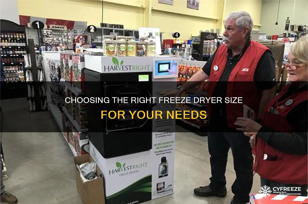 what size freeze dryer should i get