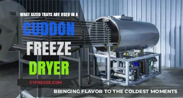 Cuddon Freeze Dryer Trays: Understanding the Optimal Sizes for Efficiency