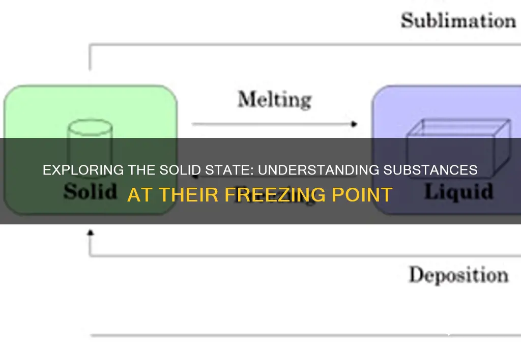 what state a substance becomes at freezing point