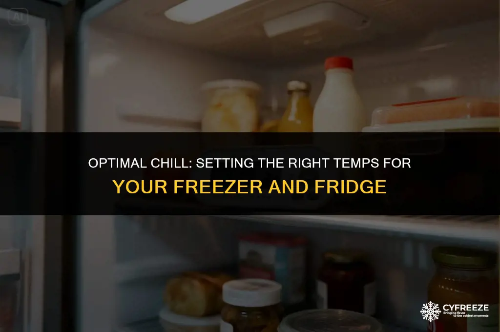 what temp for freezer and fridge