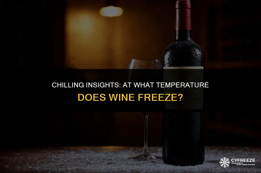 what temp will wine freeze