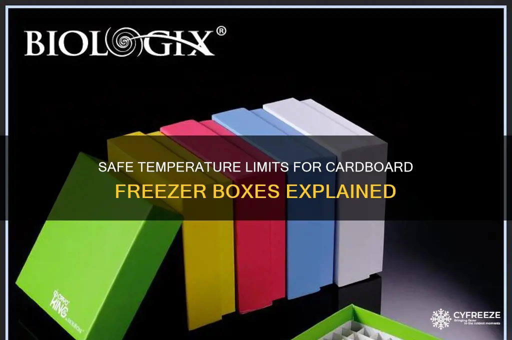 what temperature are cardboard freezer boxes safe