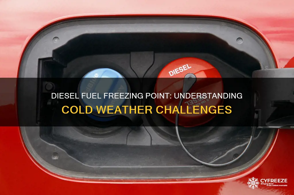 what temperature can diesel freeze