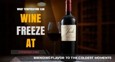 Wine's Freezing Point: Understanding the Temperature Threshold for Preservation