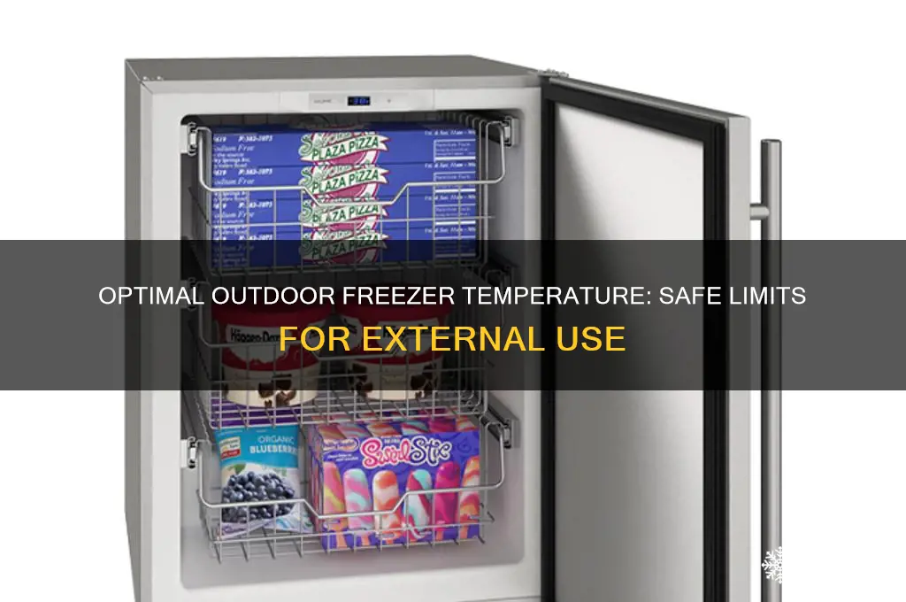 what temperature can you have a freezer outside