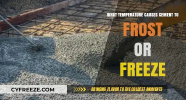 Cement Frosting: Understanding Temperature Thresholds for Freezing and Damage