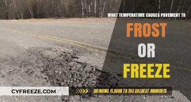 Pavement Frost and Freeze: Understanding Critical Temperature Thresholds
