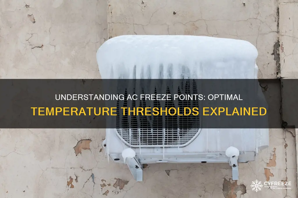 what temperature do ac units freeze at